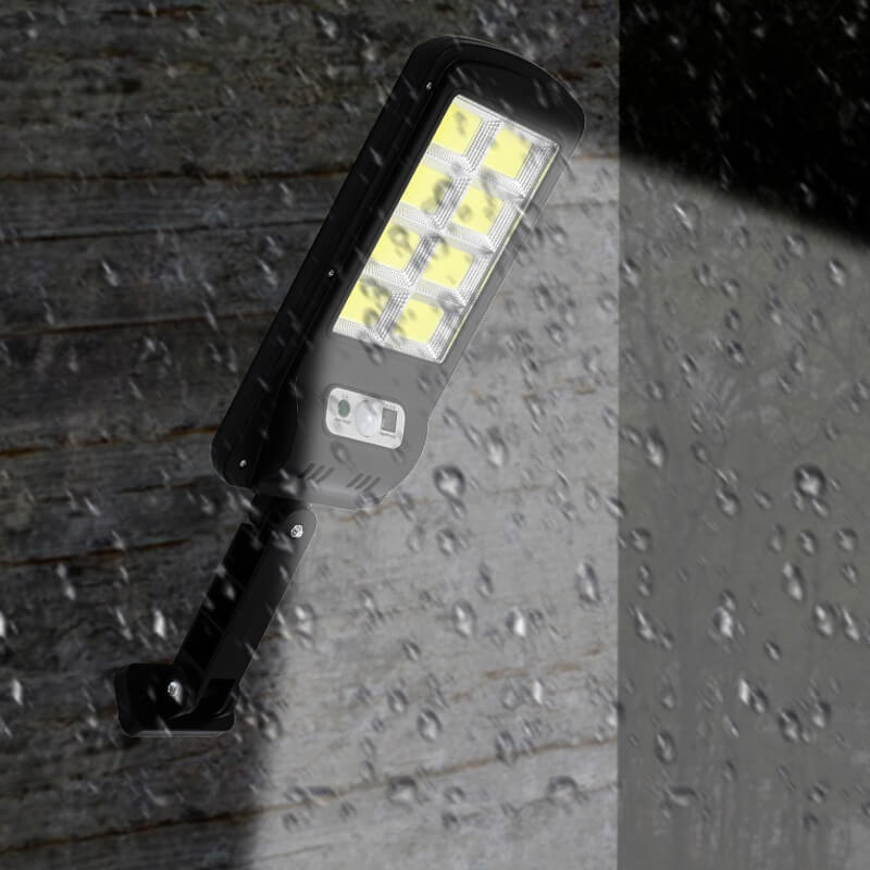 Projecteur solaire LED d'extérieur avec détecteur PIR et télécommande