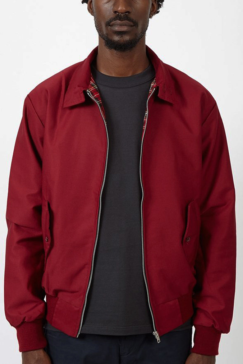 Veste Harrington classique pour homme à doublure tartan