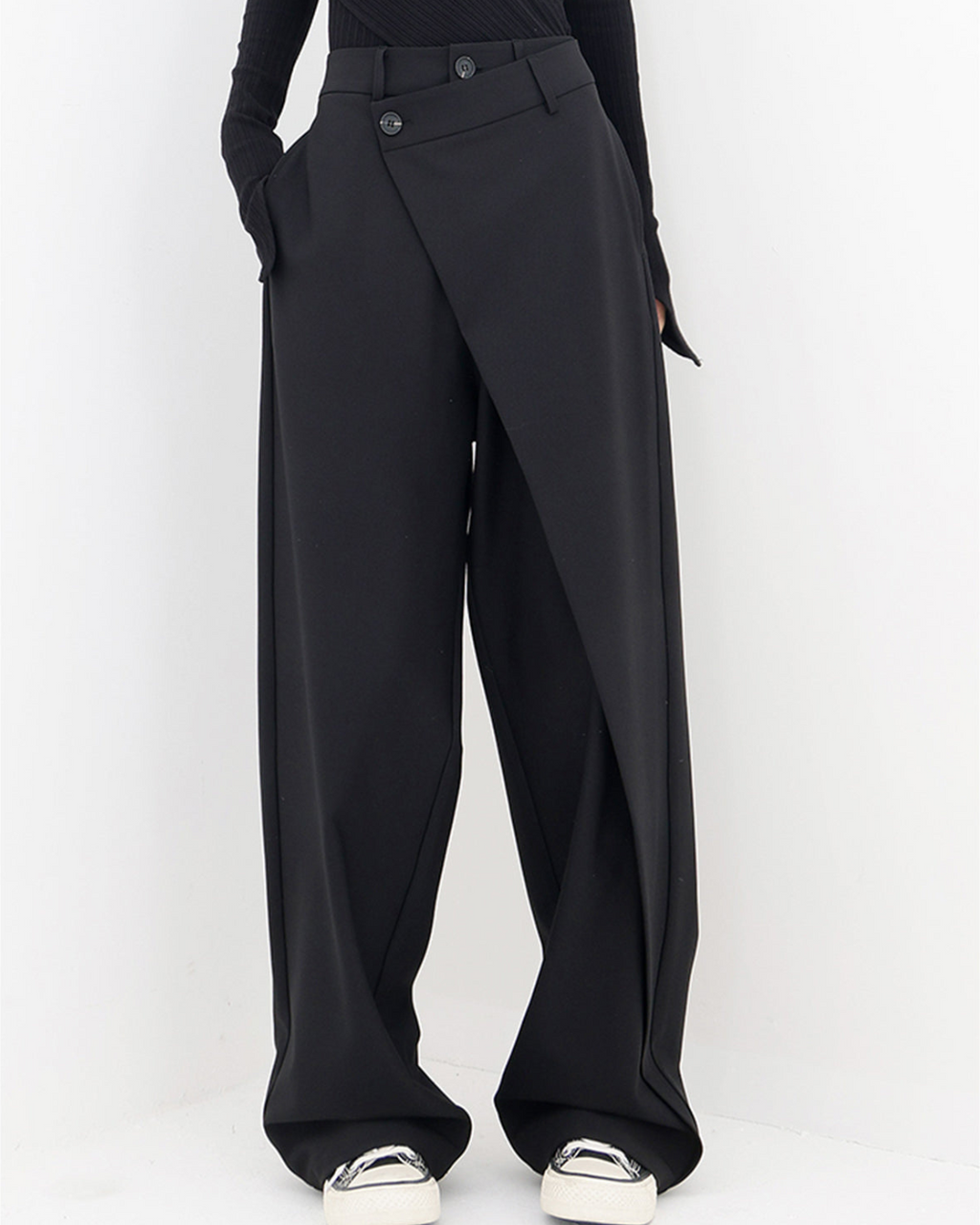 Pantaloni a gamba larga con design