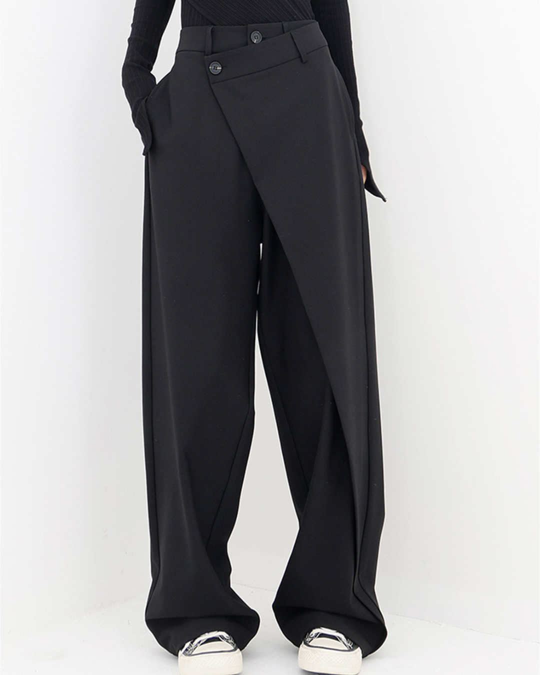 Pantaloni a gamba larga con design