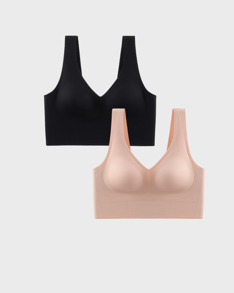 Débardeur-gorge sculptant sans armatures avec dos lissant