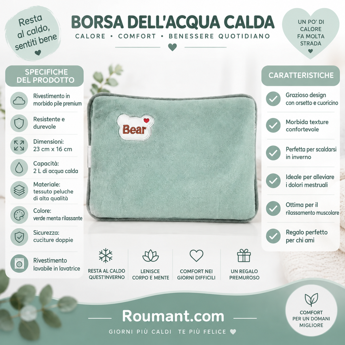 Bossa d'aigua elèctrica recarregable anti-explosió