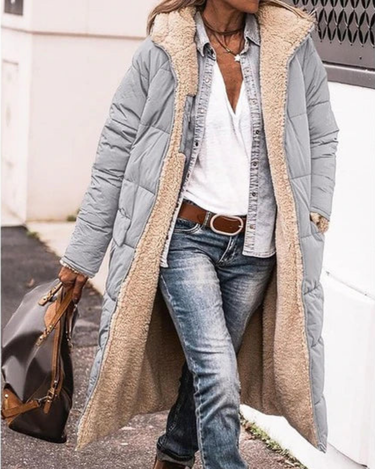Manteau réversible de saison