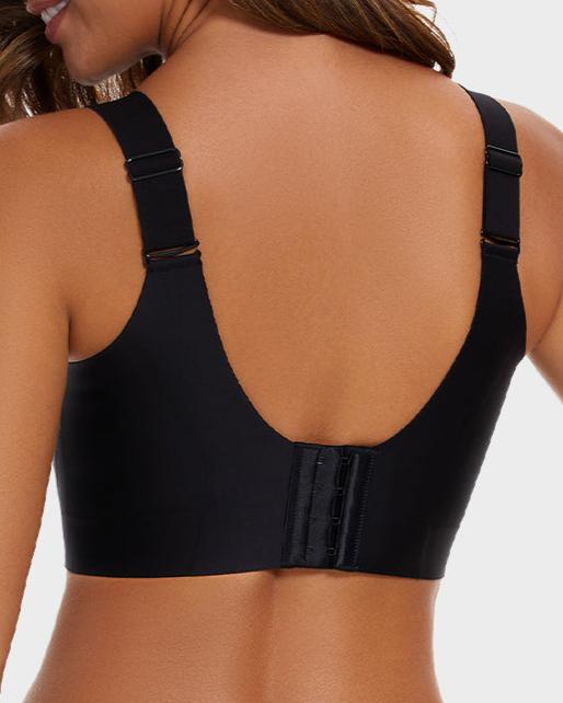 Sujetador reductor cómodo sin aros – Negro