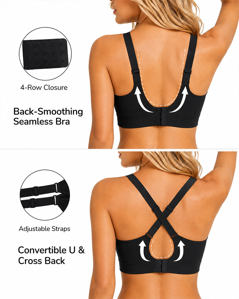 Deep V sømløs push-up-BH uten bøyle
