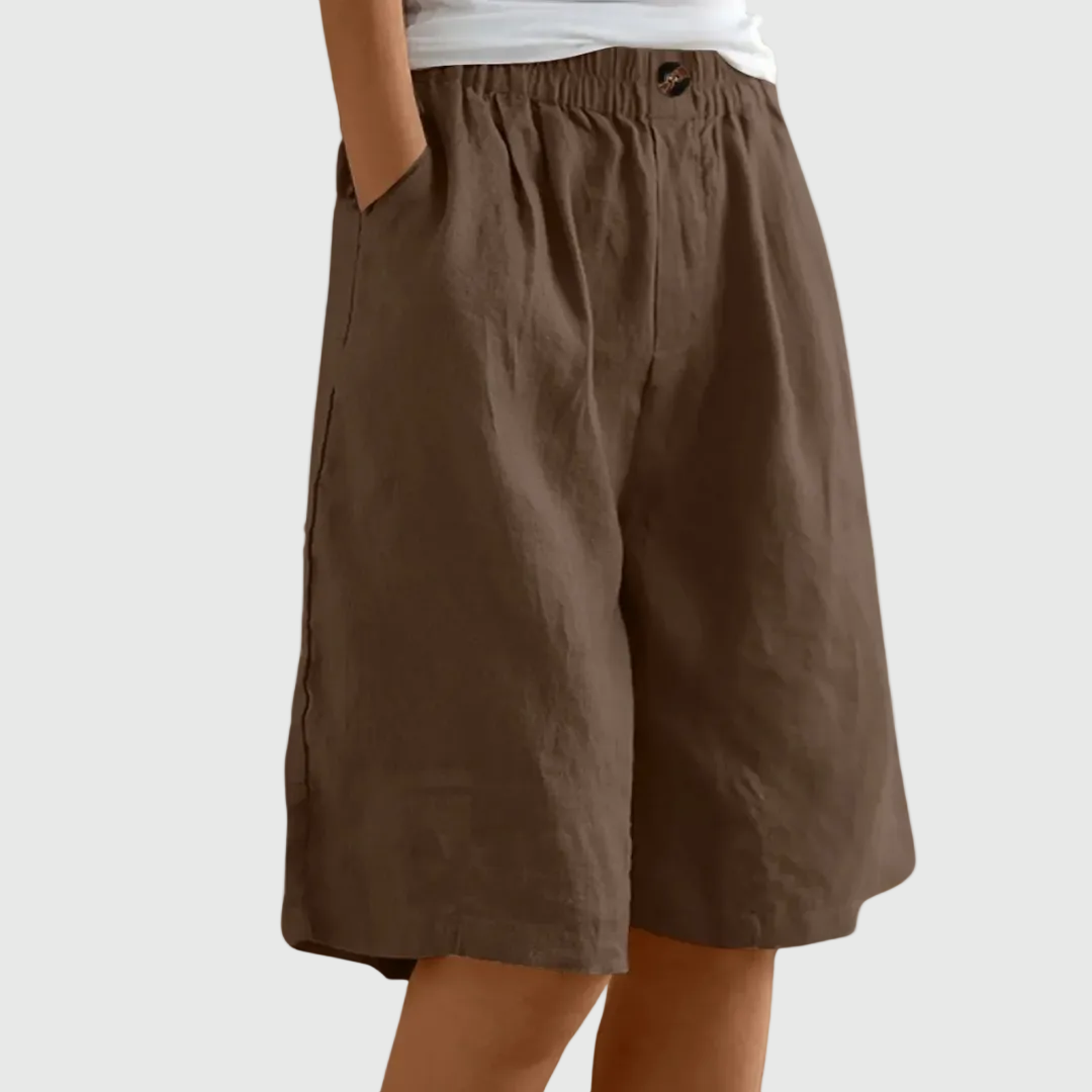 Pantaloncini ampi con vita elasticizzata
