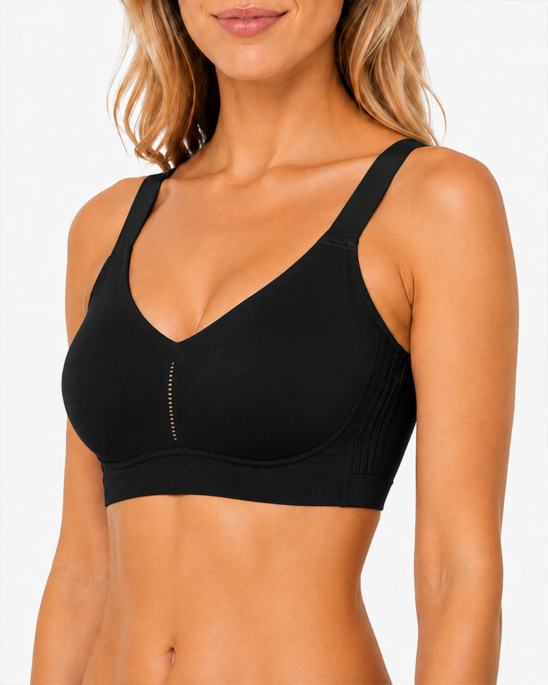 Reggiseno push-up ultra-sottile, comodo e senza cuciture, con scollo a V profonda