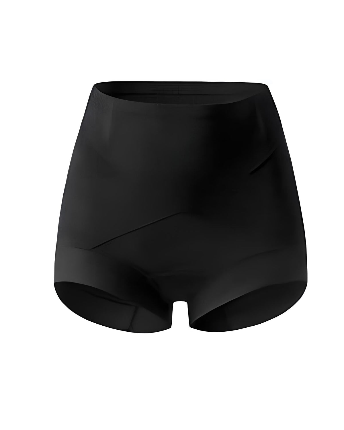 Sømløs, figurformende push-up-truse med høyt liv og kryssende striper