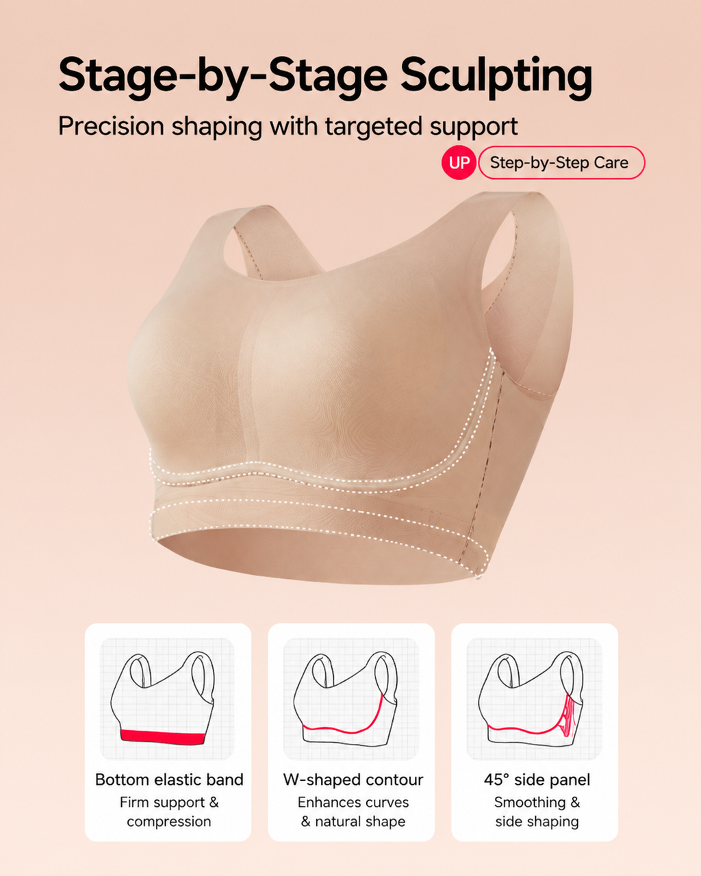 Soutien-gorge invisible sans coutures ni armatures pour un confort optimal