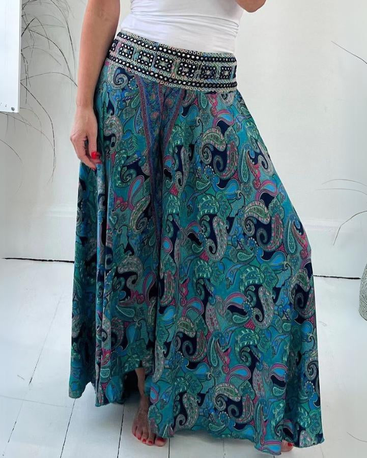 Pantalon bohème imprimé