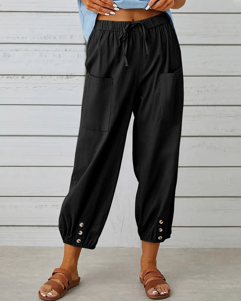 Pantaloni con vita comoda