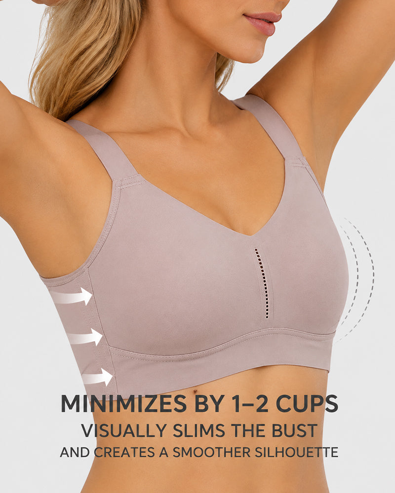 Reggiseno push-up ultra-sottile, comodo e senza cuciture, con scollo a V profonda
