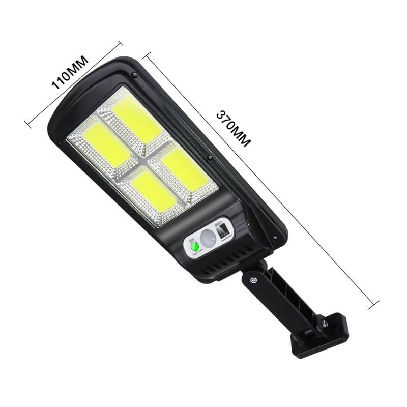 Projecteur solaire LED d'extérieur avec détecteur PIR et télécommande