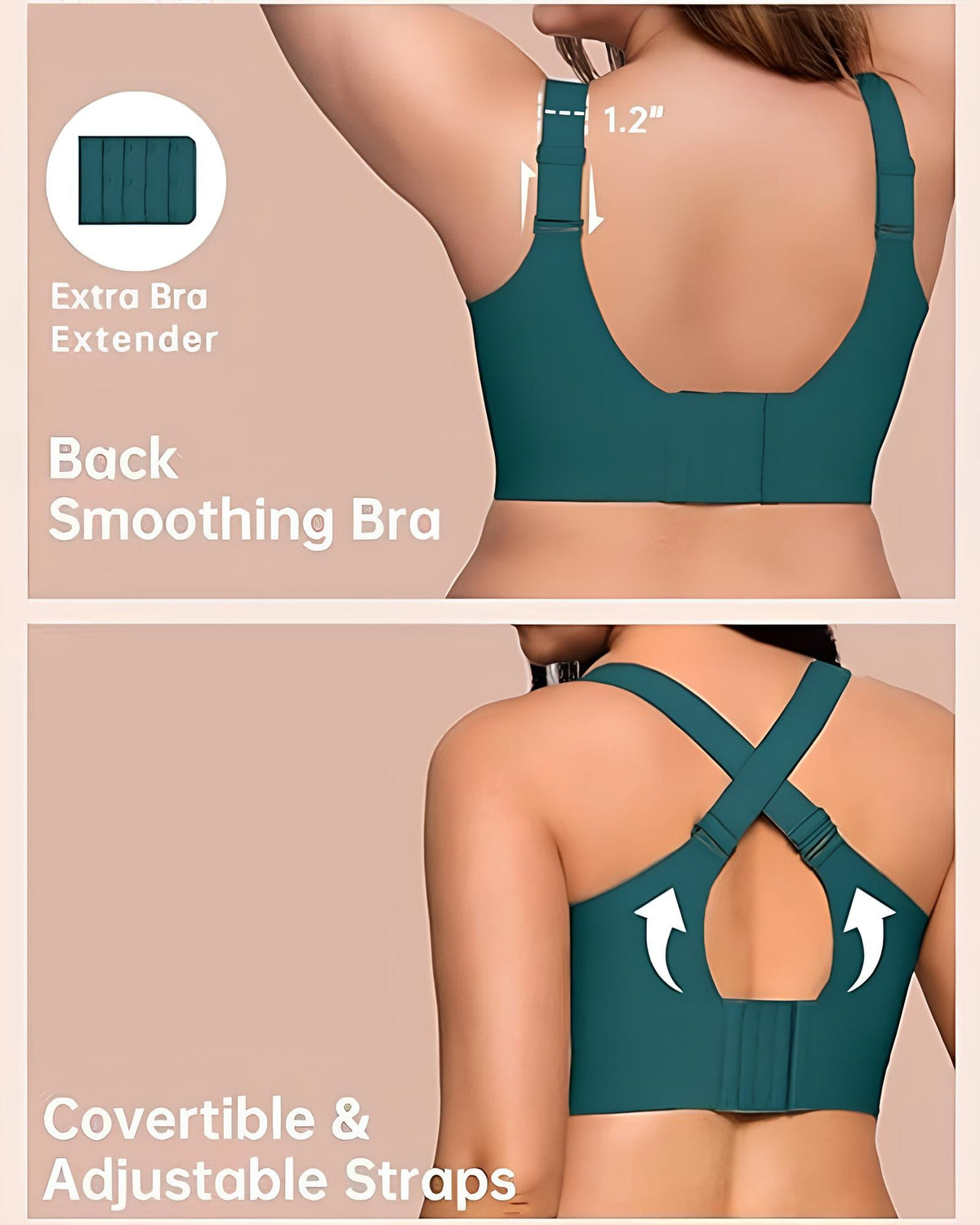 Reggiseno coprente senza ferretto con effetto push-up