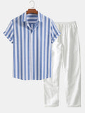 Conjunt d'estiu de camisa i pantalons de lli