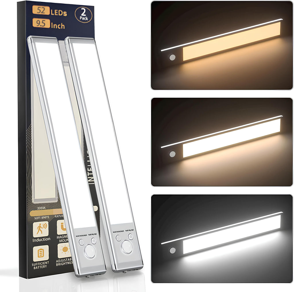 🏆 Oferta Imperdible -50% 🔥 Iluminación de 3 Colores con Sensor Inteligente Magnético Recargable Sin Agujeros