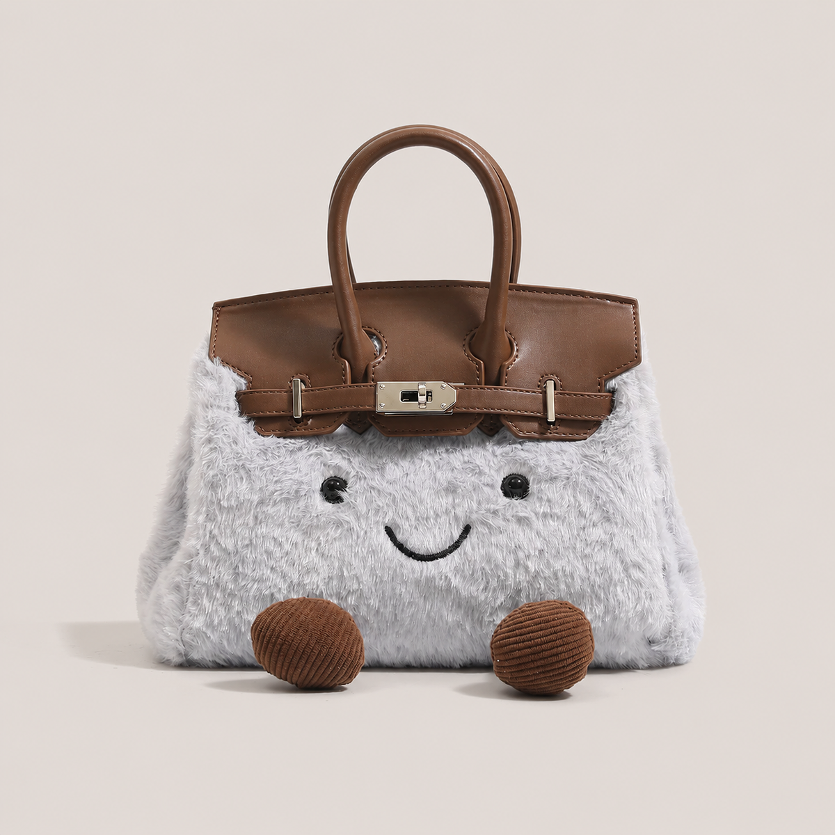Borsa tote di peluche