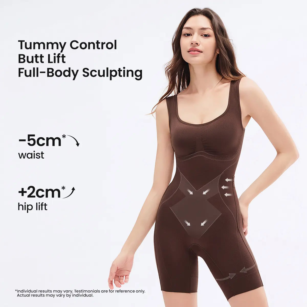 Body faja reductor de abdomen y realzador de glúteos, soporte lumbar con diseño trasero fruncido y espalda descubierta🧘