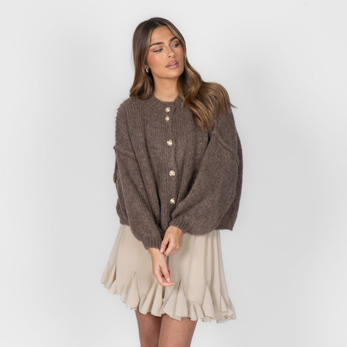 Càrdigan oversize llarg
