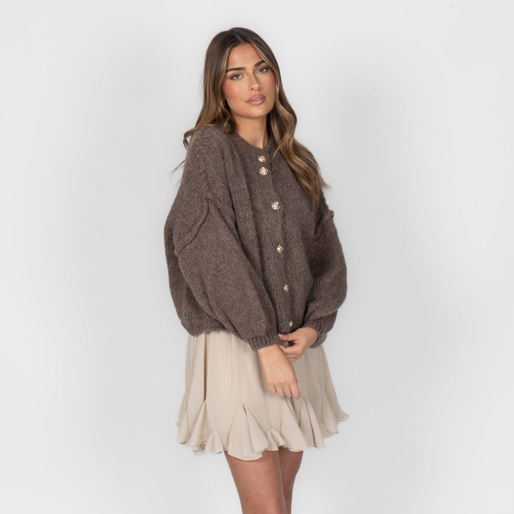 Càrdigan oversize llarg