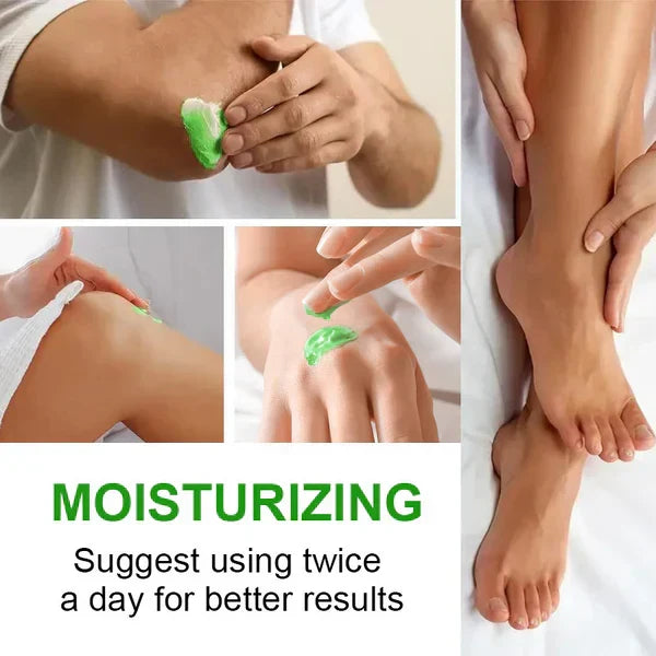Crema idratante lenitiva per i piedi all'aloe vera e al tea tree
