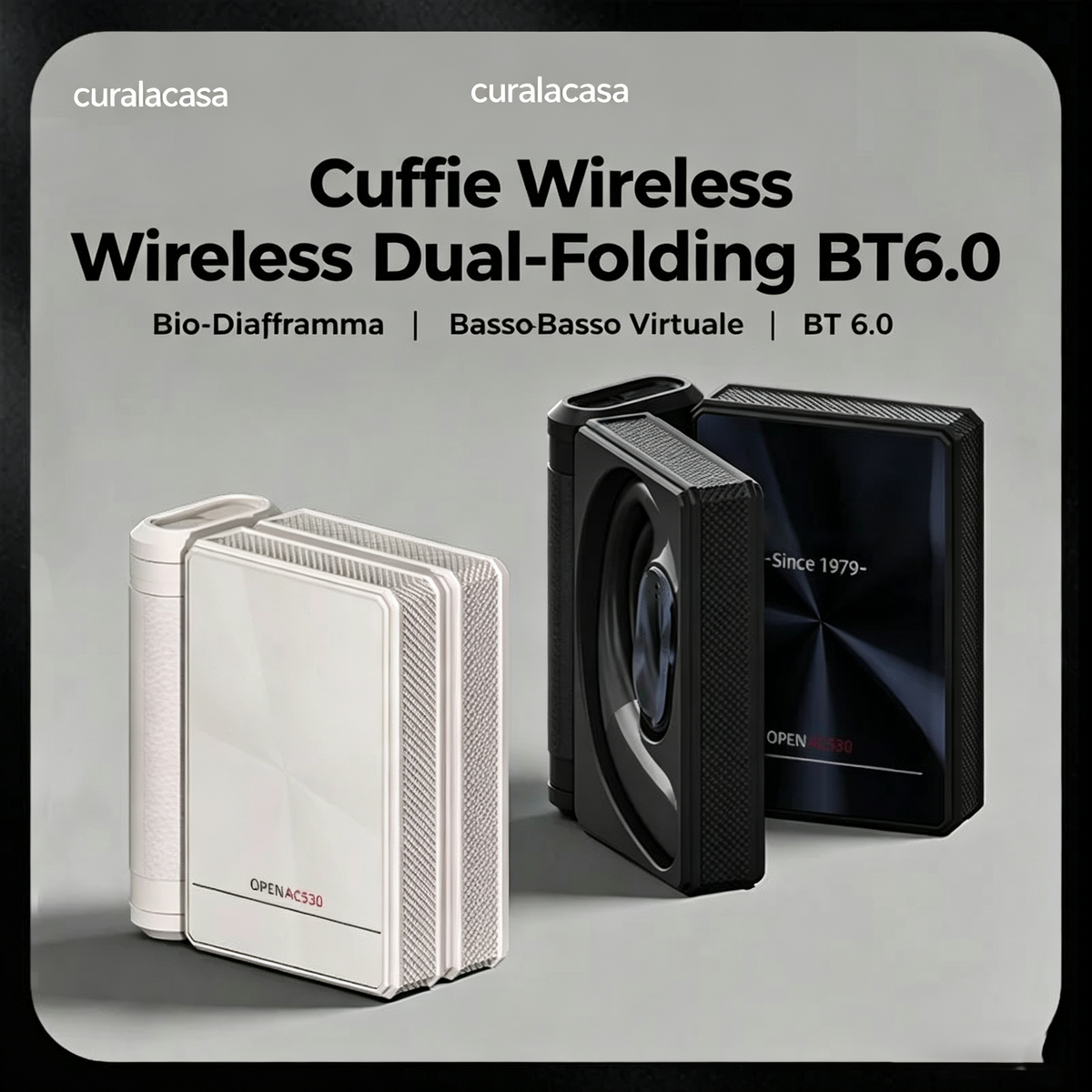 Casque sans fil Bluetooth 6.0 avec réduction de bruit et 145 heures d'autonomie