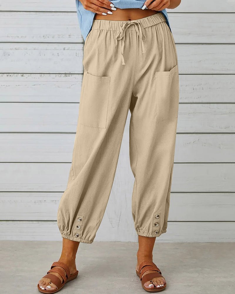 Pantaloni con vita comoda