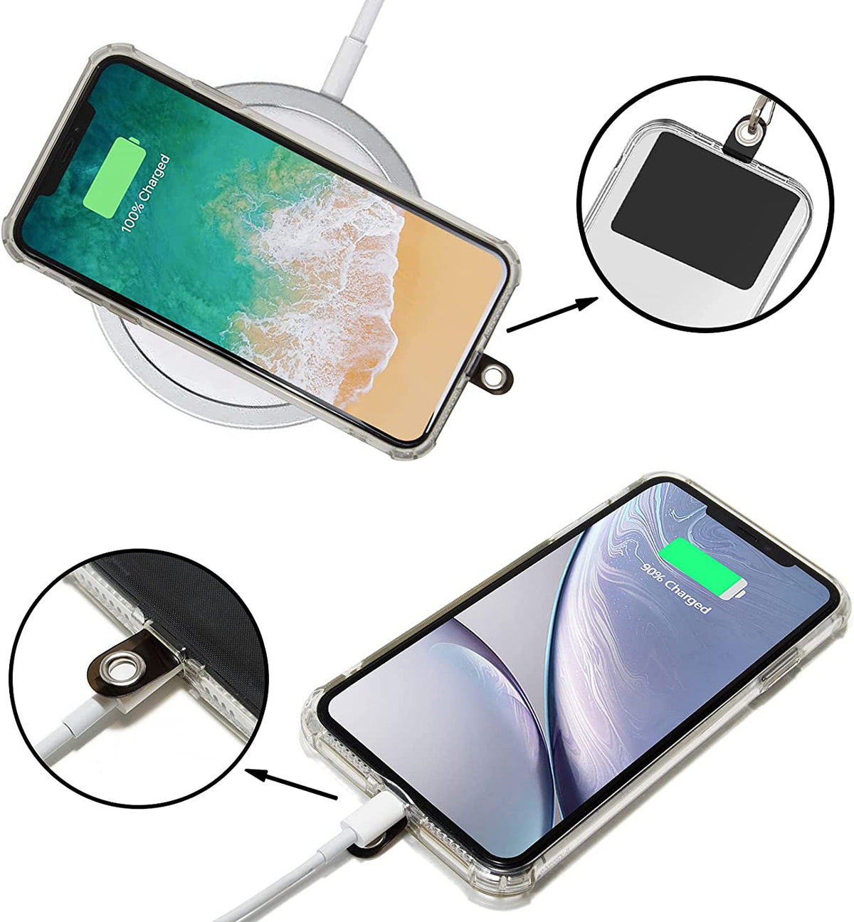 Bandolera universal per a smartphone amb cordó de seguretat