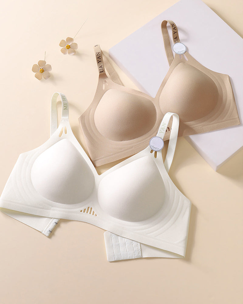 Reggiseno push-up da donna senza ferretto, senza cuciture, con gel Jelly