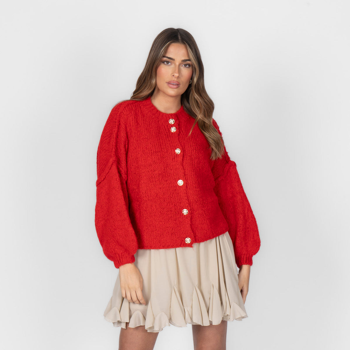 Cárdigan corto oversize