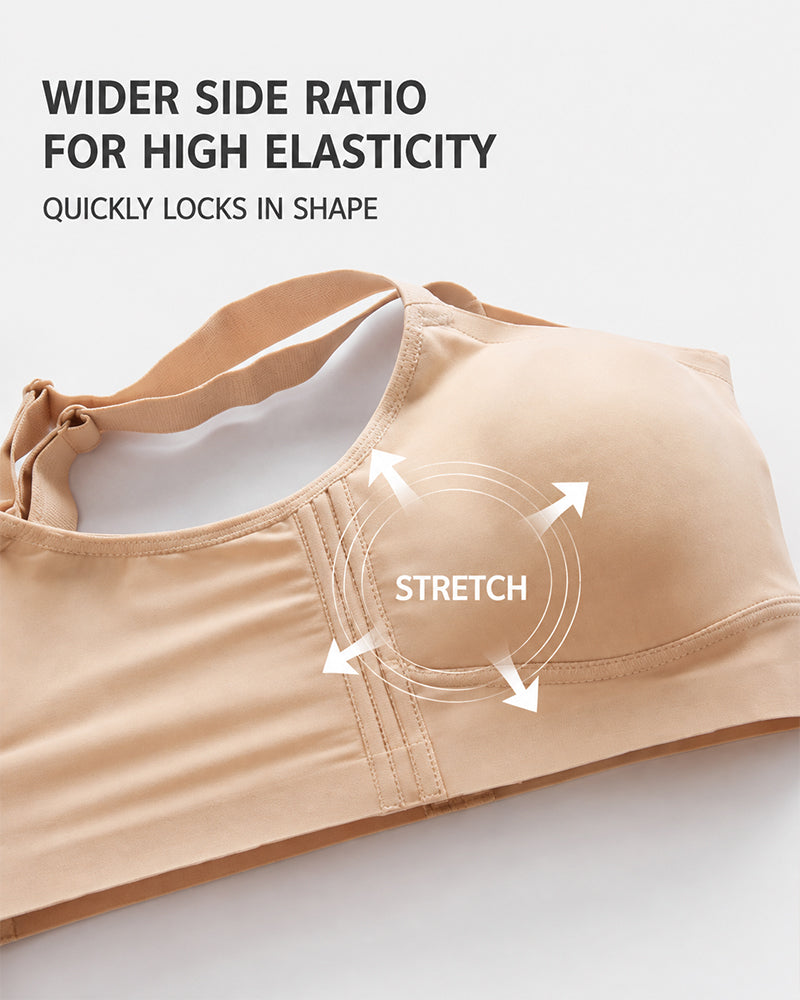 Reggiseno push-up ultra-sottile, comodo e senza cuciture, con scollo a V profonda