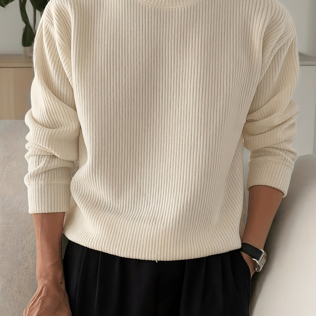Maglione oversize a coste da uomo