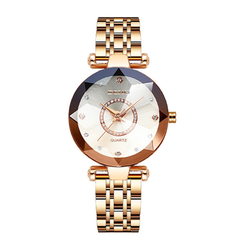 Orologio da donna con quadrante sfumato scintillante