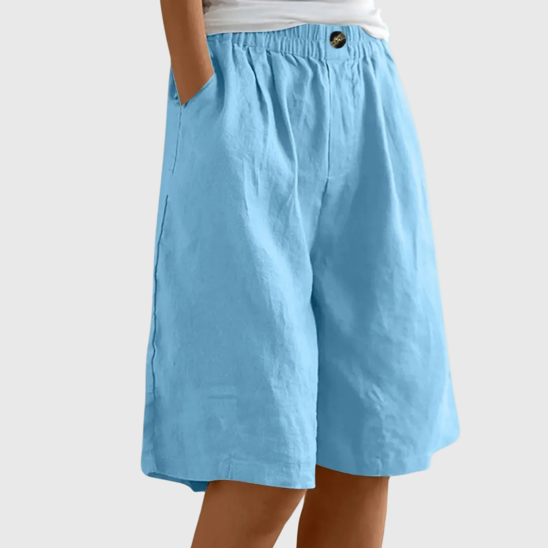 Pantaloncini ampi con vita elasticizzata