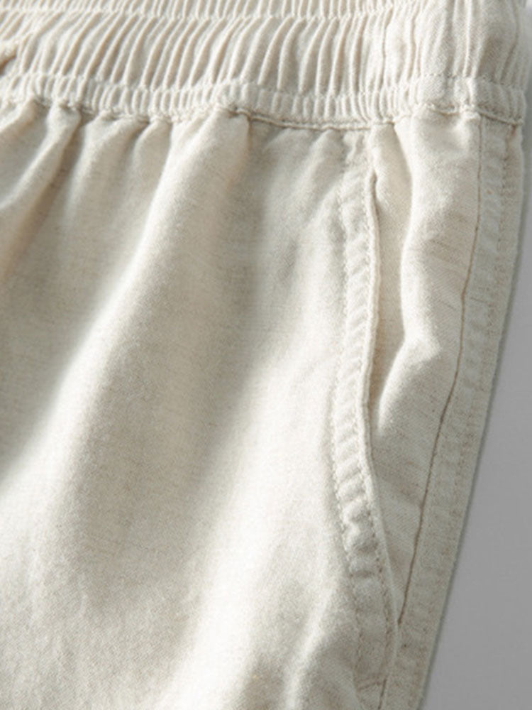 Conjunt d'estiu de camisa i pantalons de lli