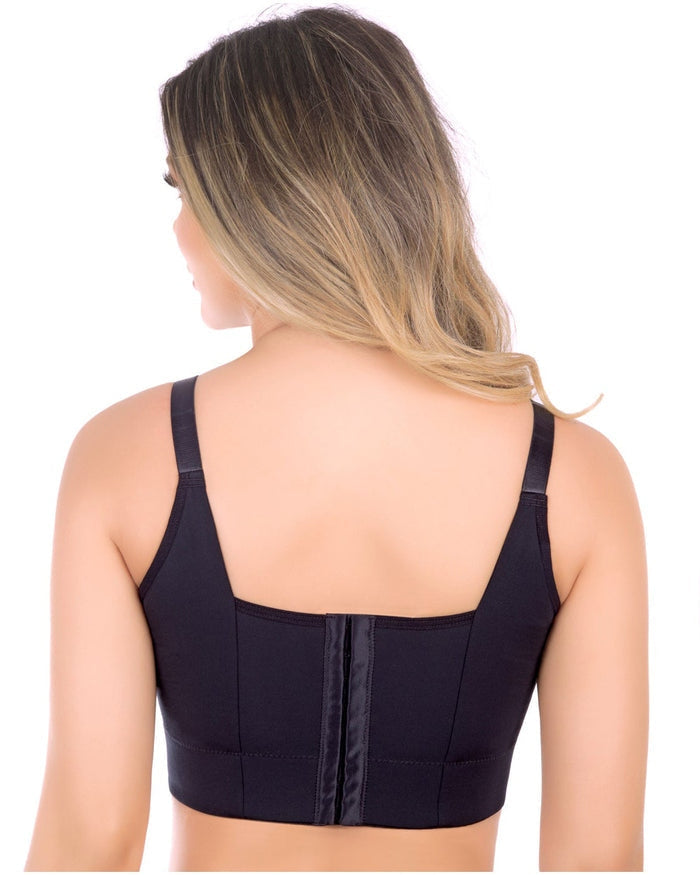 Lote de 2 sujetadores push-up envolventes sujeción extrafirme - Negro + Marrón