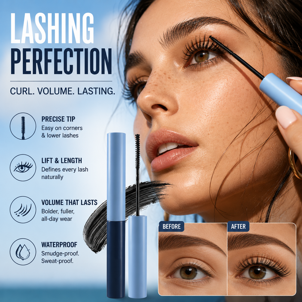 Mascara allongeadora i recurladora waterproof