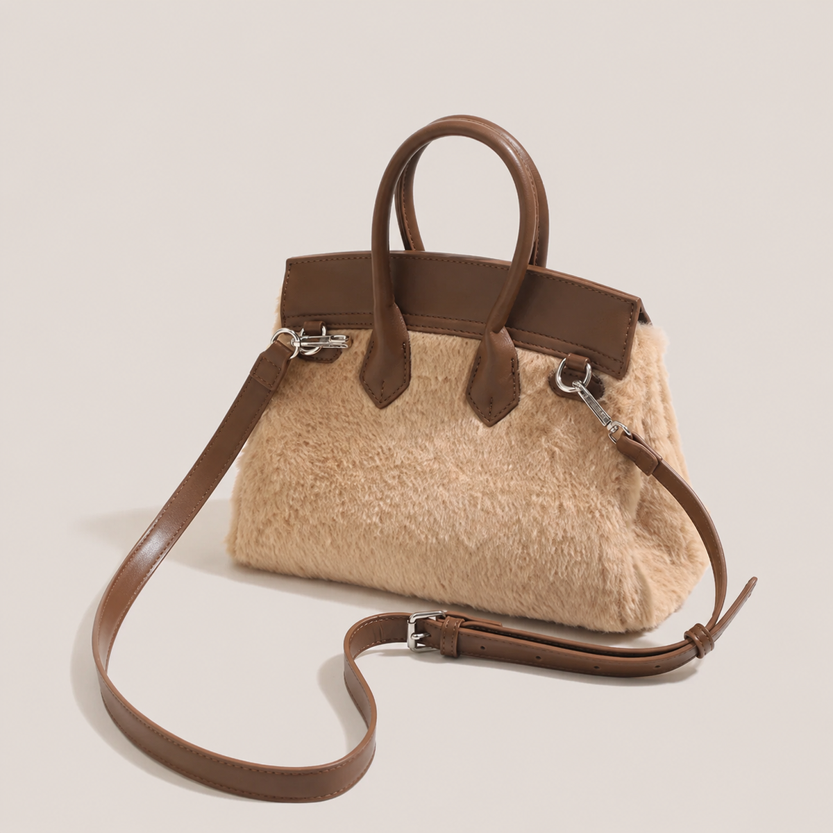 Borsa tote di peluche