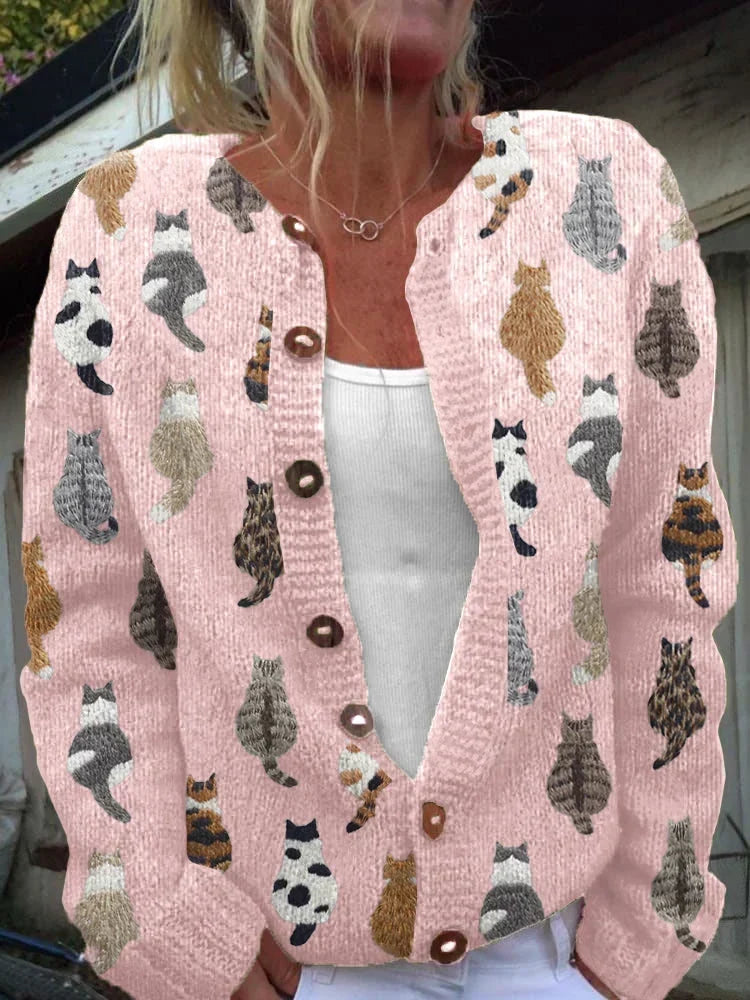 Moxley | Cardigan vintage a motivi floreali