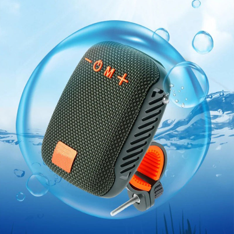 Haut-parleur Bluetooth étanche pour vélo – IPX5, stéréo TWS et support de carte TF