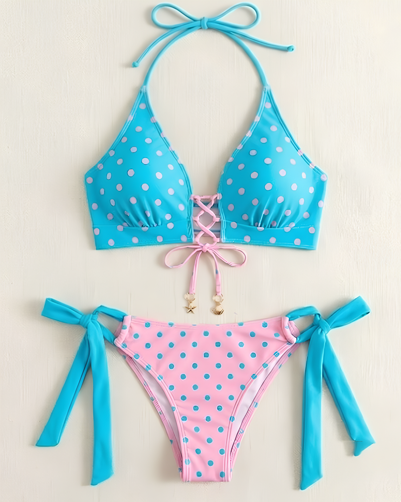 Bikini de dos piezas de lunares