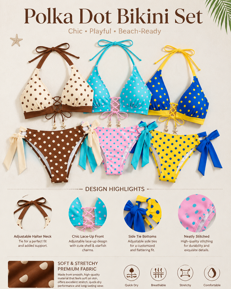 Bikini de dos piezas de lunares