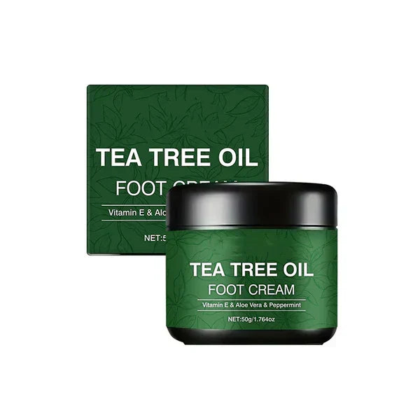 Crema idratante lenitiva per i piedi all'aloe vera e al tea tree