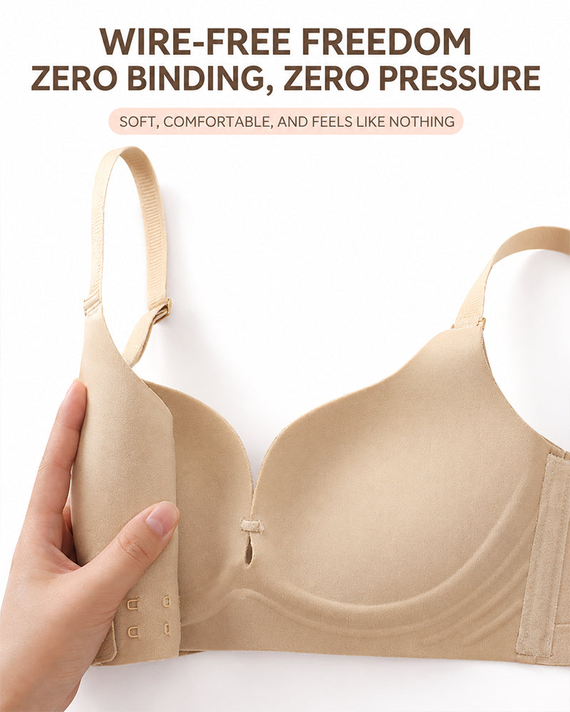 Sostenidor push-up sense costures amb tancament frontal i esquena creuada