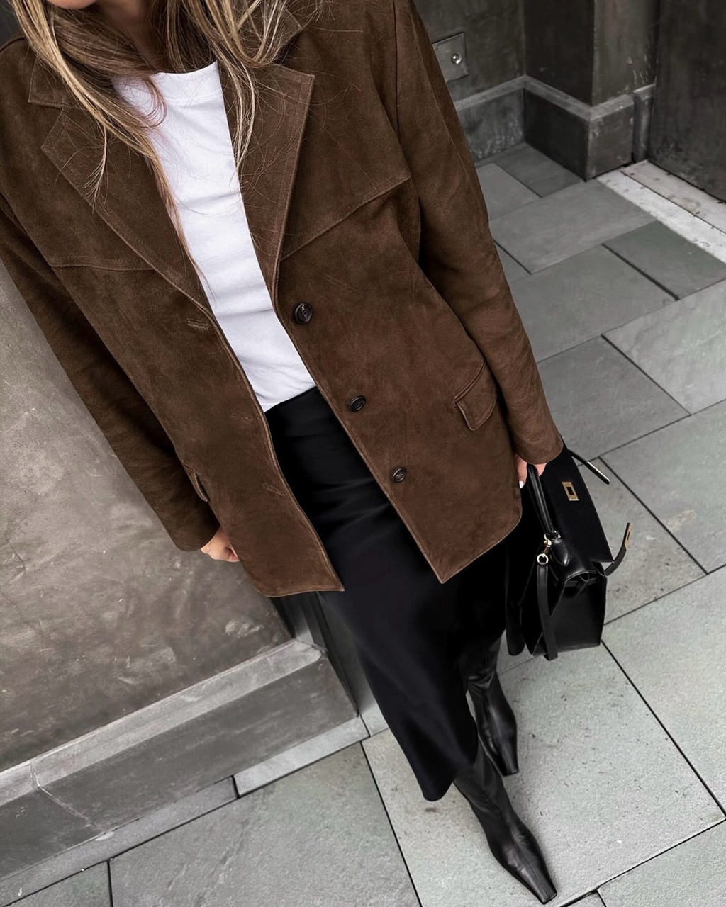 Chaqueta de ante