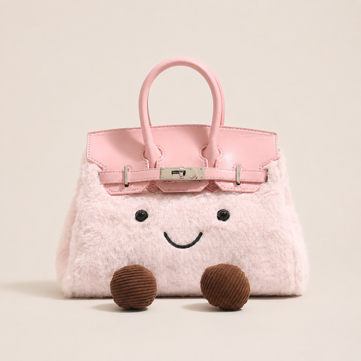Borsa tote di peluche