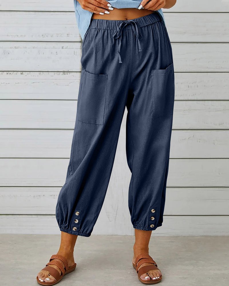 Pantaloni con vita comoda