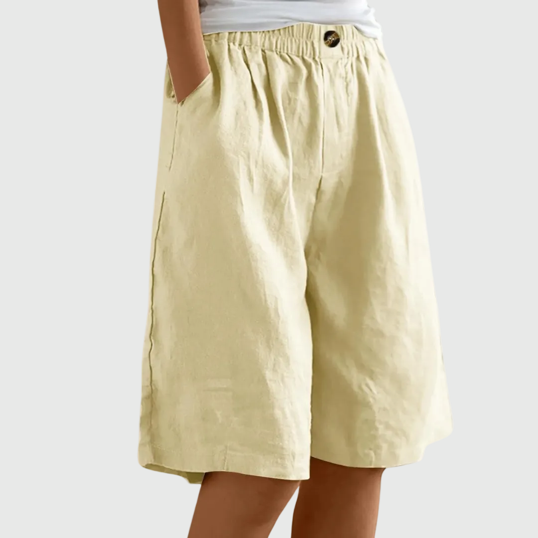 Pantaloncini ampi con vita elasticizzata