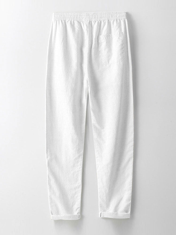 Conjunt d'estiu de camisa i pantalons de lli
