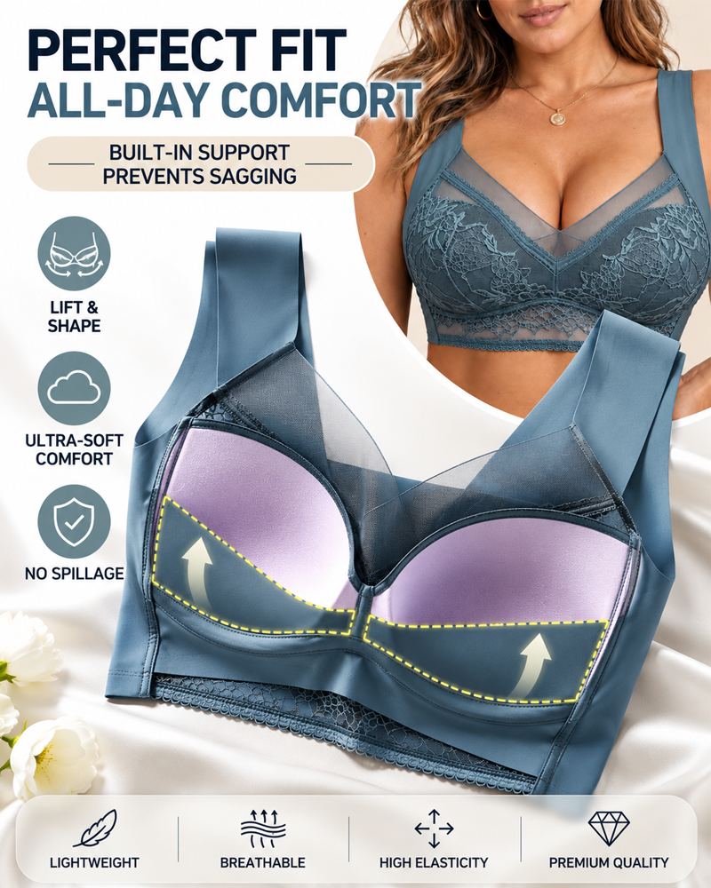 Llot de 3 sostenidors de talla gran de rentell sense costures